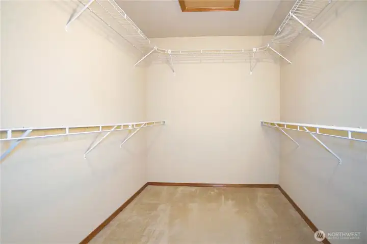 Primary closet