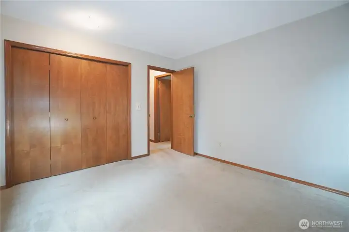 Bed #3 door and closet