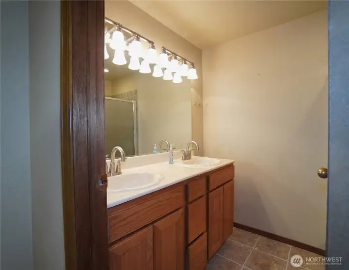 3/4 bath lower level