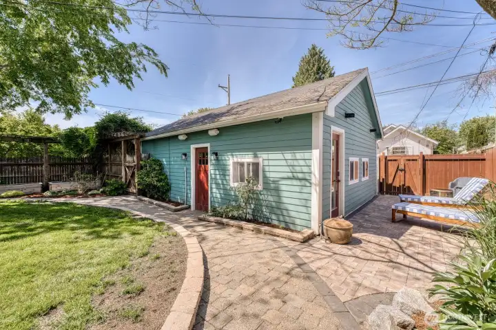 Over sized two car garage with office space. Over sized two car garage with office space.
