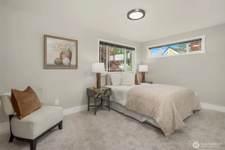 2 of 3 bedrooms on main level.