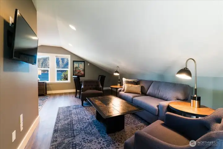Space above garage Space above garage