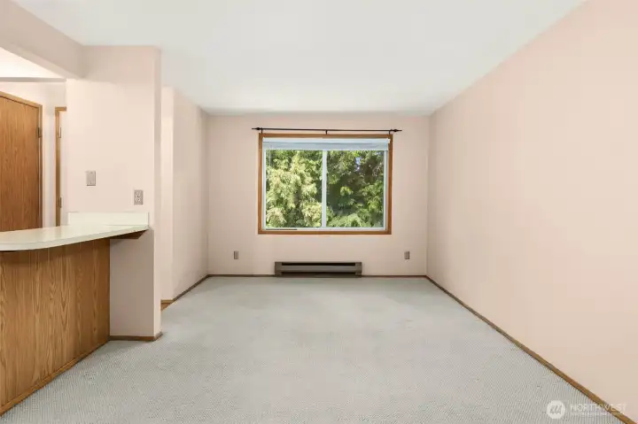 Tuck some stools away and enjoy the expansive living space.