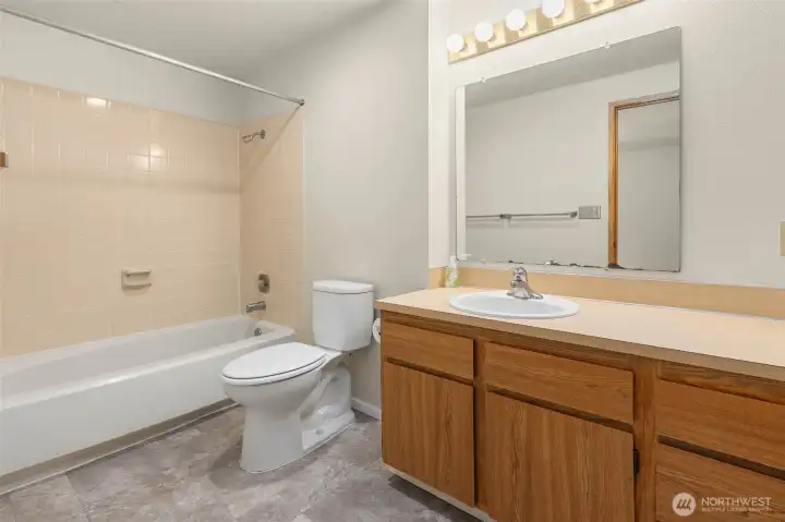 The full bathroom.