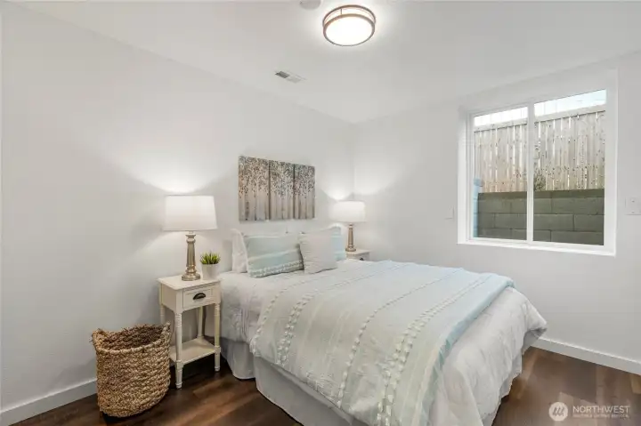 Lower level 2nd bedroom.