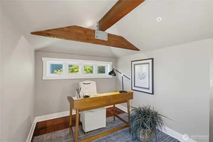 One of the two work/office alcoves