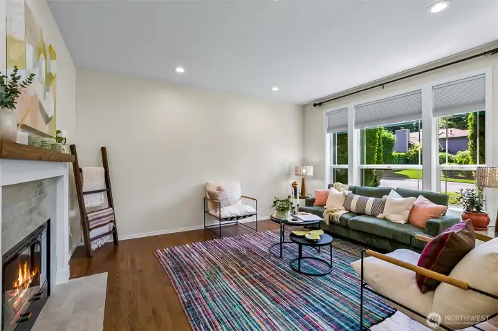 Front Room living area Large west facing Milgard windows provide abundant natural light