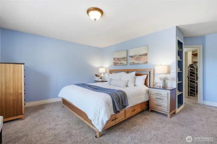 primary bedroom with large closet primary bedroom with large closet