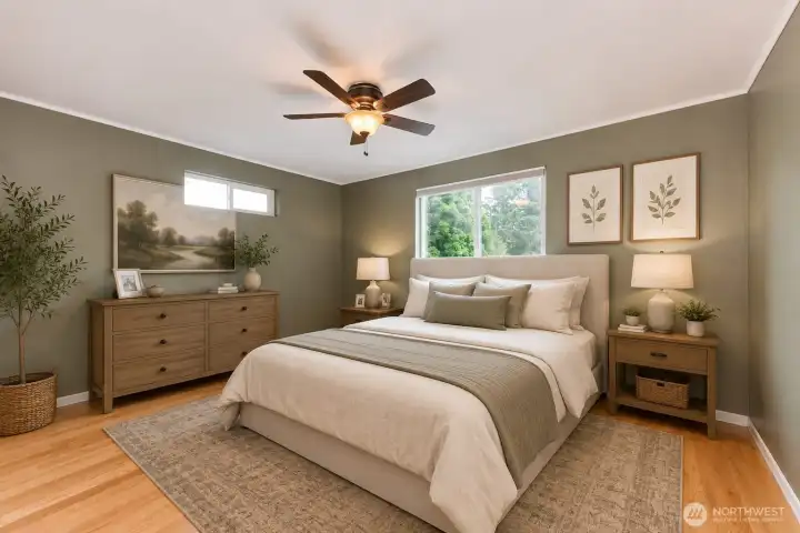 Bedroom 2 - Virtually Staged