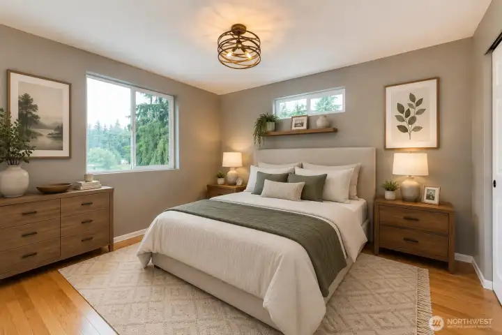 Bedroom 3 - Virtually Staged