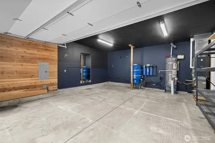 Garage attached to house