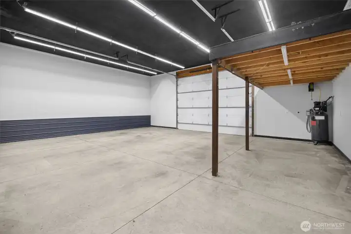 36x30 fully finished and heated shop.