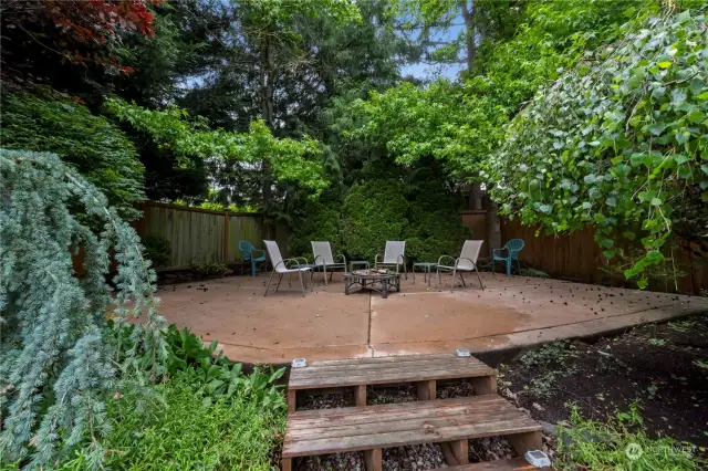 Do not miss this terrace, patio at the corner of the yard.  You will want to have some summer BBQ's here!