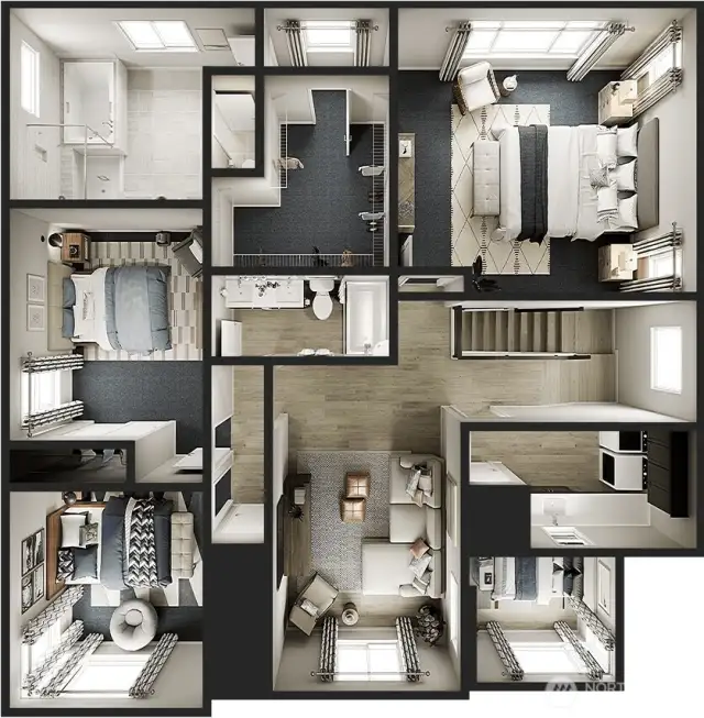 Second floor-  marketing purposes only. Colors and features may vary