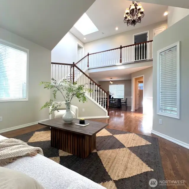 Family Room Facing Stairs