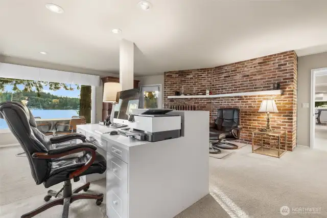 Primary with fireplace and wet bar