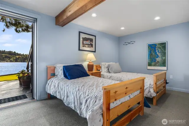 One of three guestrooms downstairs