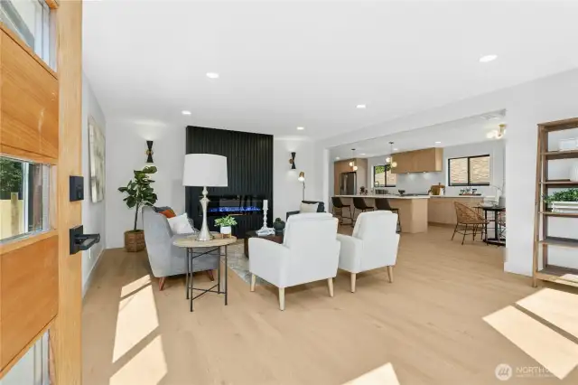 Welcome to the grand living space-everything is new and shiny!