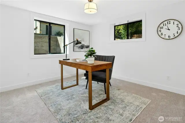 This is the 3rd bedroom or as the perfect office (lower level).