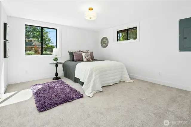 Fourth bedroom on the daylight level. With some imagination, maybe transform the lower level to an ADU...