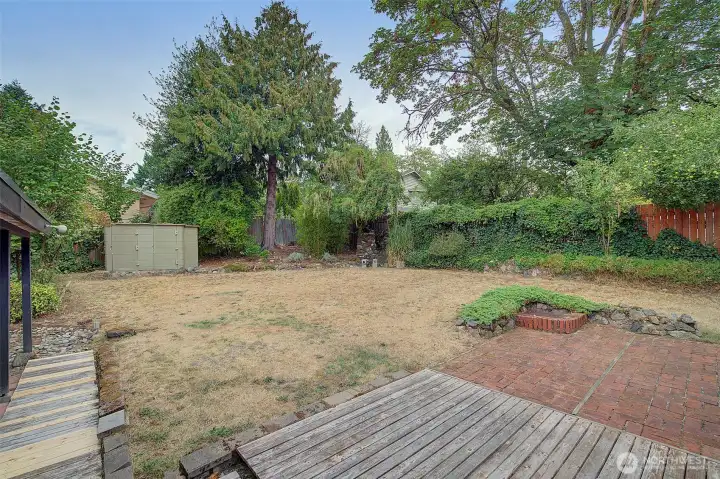 Deck and patio