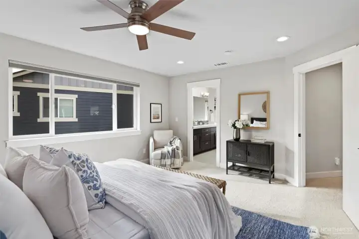 Large Primary Bedroom with walk-in closet and 5 piece ensuite bath