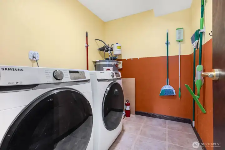 In-unit laundry room