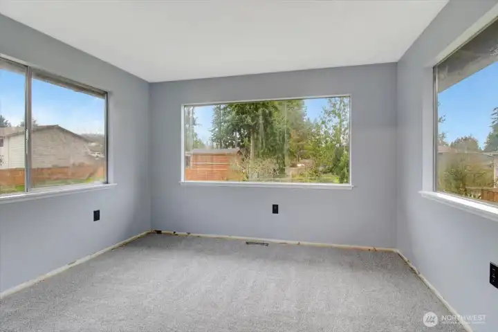 Den/office by kitchen