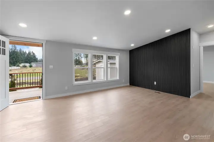 Stylish Soundboard accent wall