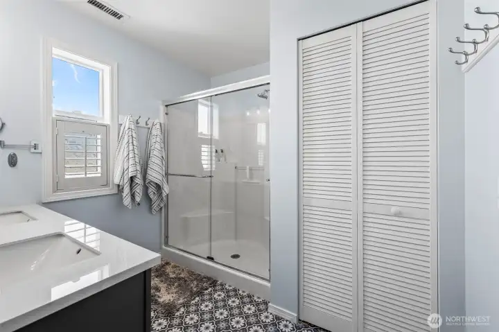 The shower doors was just replaced in February of 2026.