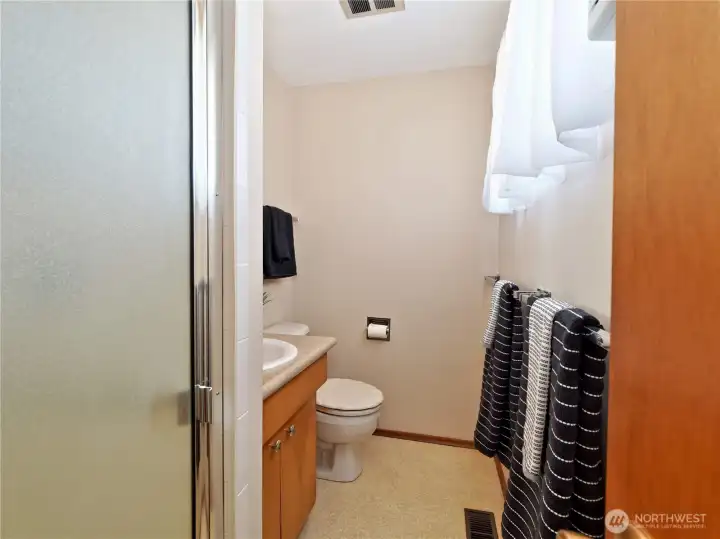 Primary bath with shower