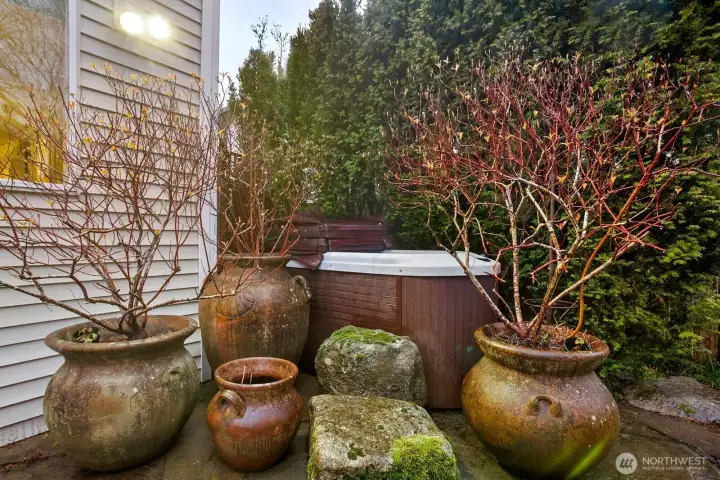 Imagine time spent in this outdoor spa...truly ZEN...