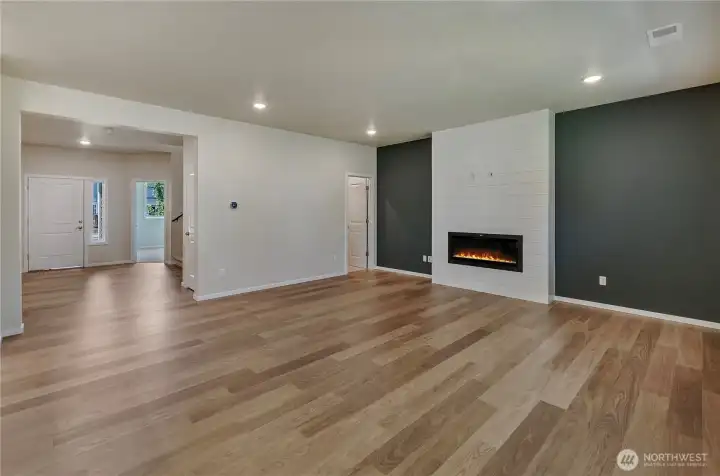 Photos are taken of a Shelby plan previously built in the community.