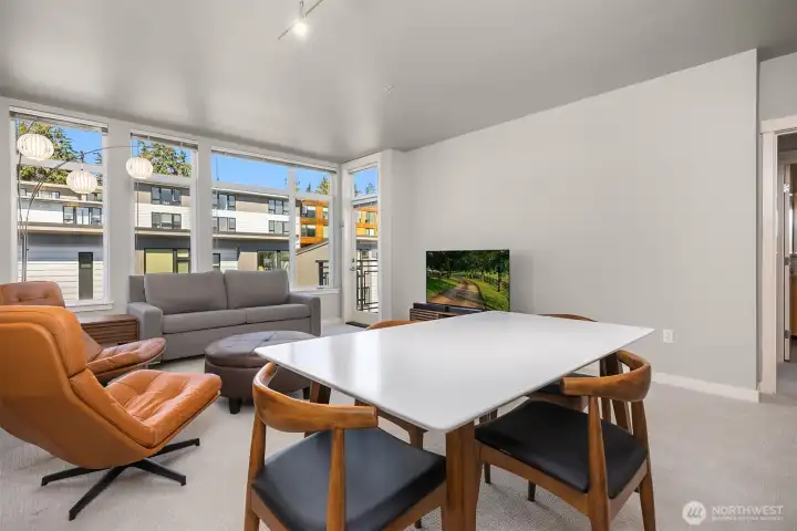 This 1-bedroom plus den floor plan lives like a 2-bedroom, offering flexible space for guests, a home office, or everyday living.