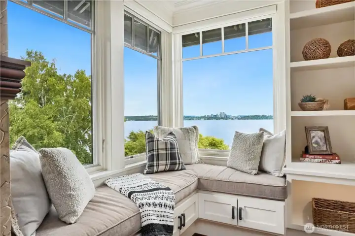 Snuggle up and dive deep into your novel. A terrific place for an afternoon nap as well!