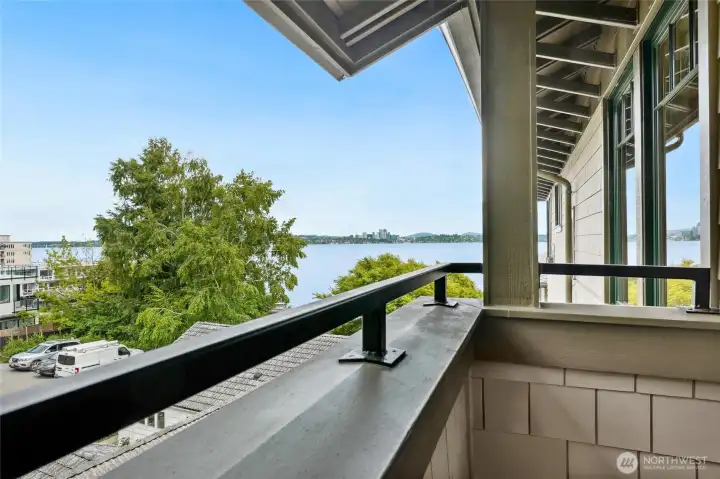 The north facing side deck is lovely for fresh air cross breezes and an herb garden.