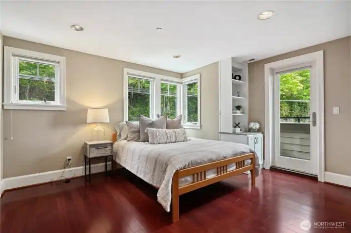 The 2nd bedroom has a small balcony to step outside for some fresh air. Central Air Conditioning is throughout the home.