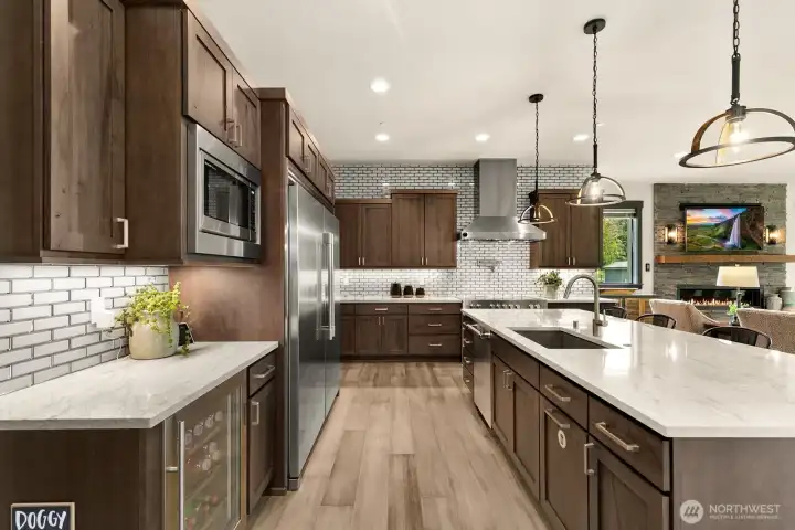 State of the art kitchen with high-end appliances