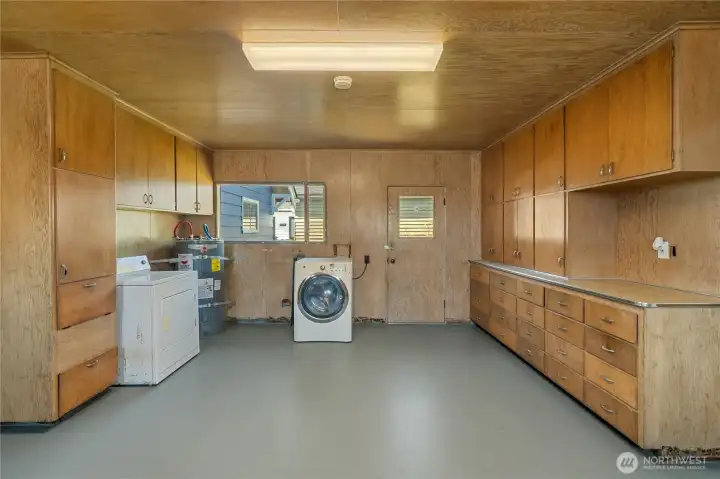 Massive storage in this utility room