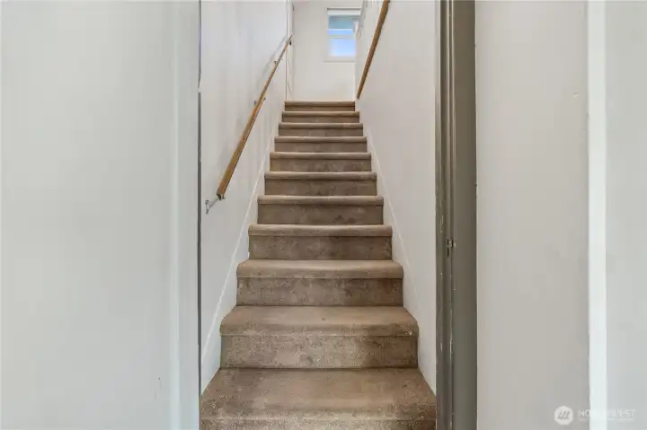 Stairs to upper level