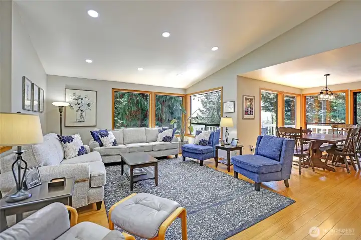 Bright, Vaulted Great Room Design~