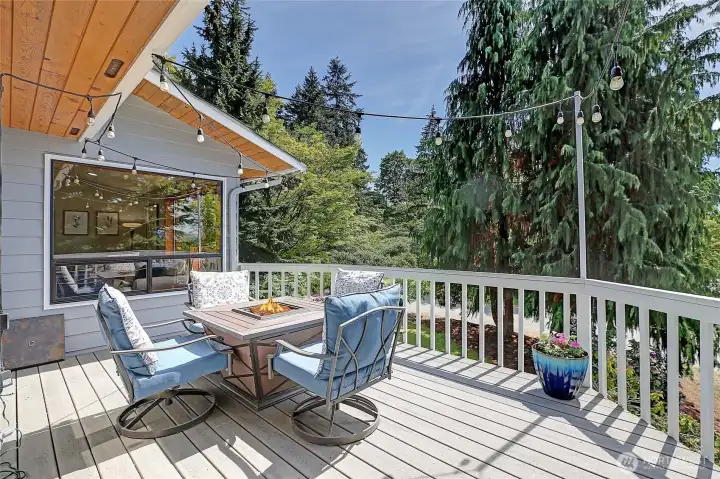 Outdoor Living Deck is Private and Perched~
