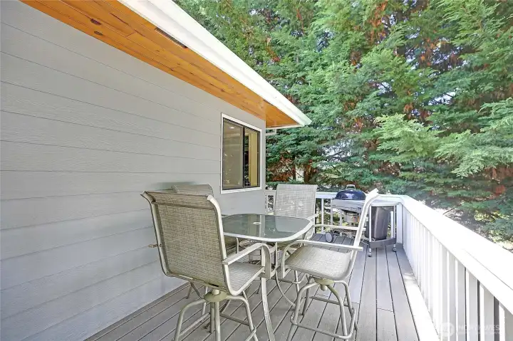 Side Deck w/ Barbecue Station Overlooking your Private Timbered Yard~