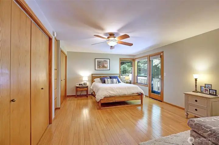 Main Floor Primary Suite is Oversized and Beautiful, w/ Side Deck Access~
