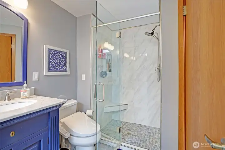 Tile/Glass Shower and Heated Bidet~