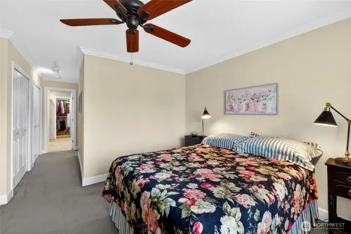 If the walk-in closet wasn't enough space, you get two more closets to store your things!