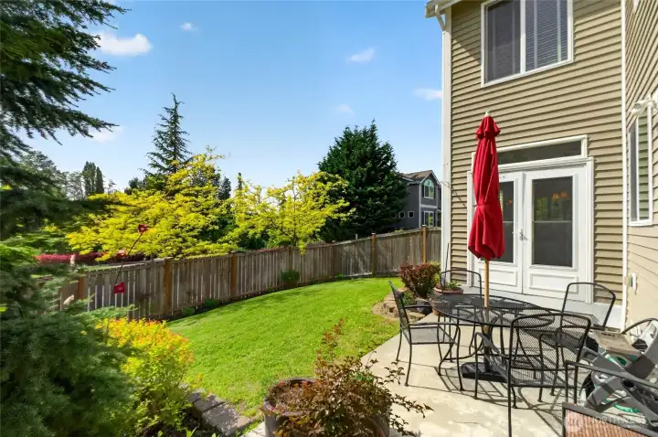 Relax on the back patio or fire up the grill!