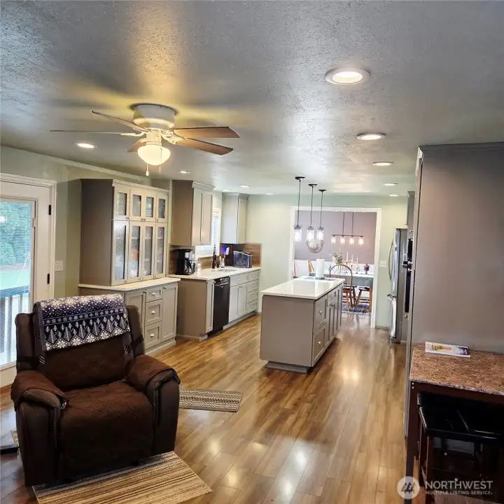 Open Family Room/Kitchen
