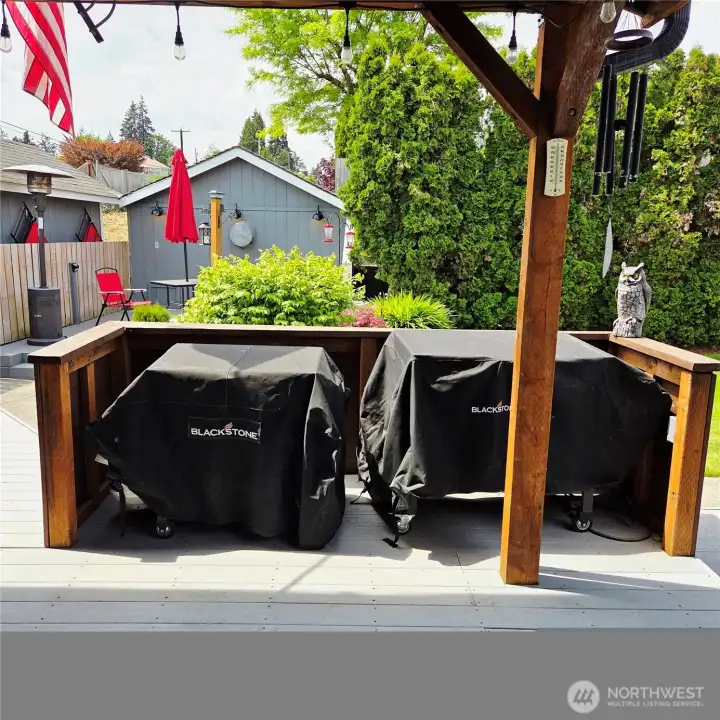 Gas installed BBQ Pit