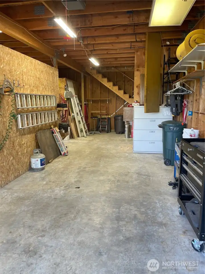 Right side of detached Garage